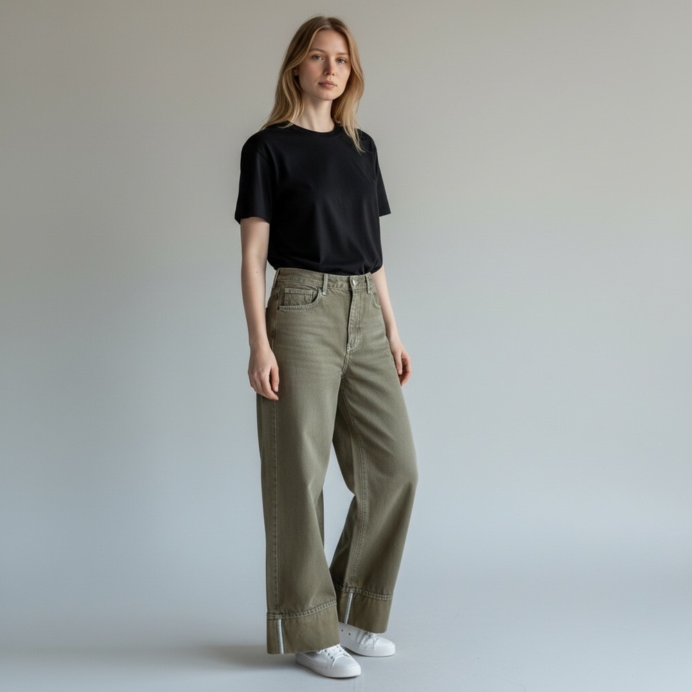 La Ligne Olive wide leg high waisted Jeans